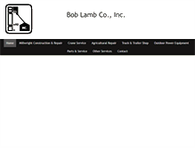 Tablet Screenshot of boblambco.com